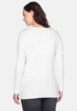 Sheego Langarm - Camiseta De Manga Larga - White -Sheego Ventas c20c3933faa94f6e8962d8c49e9c1869