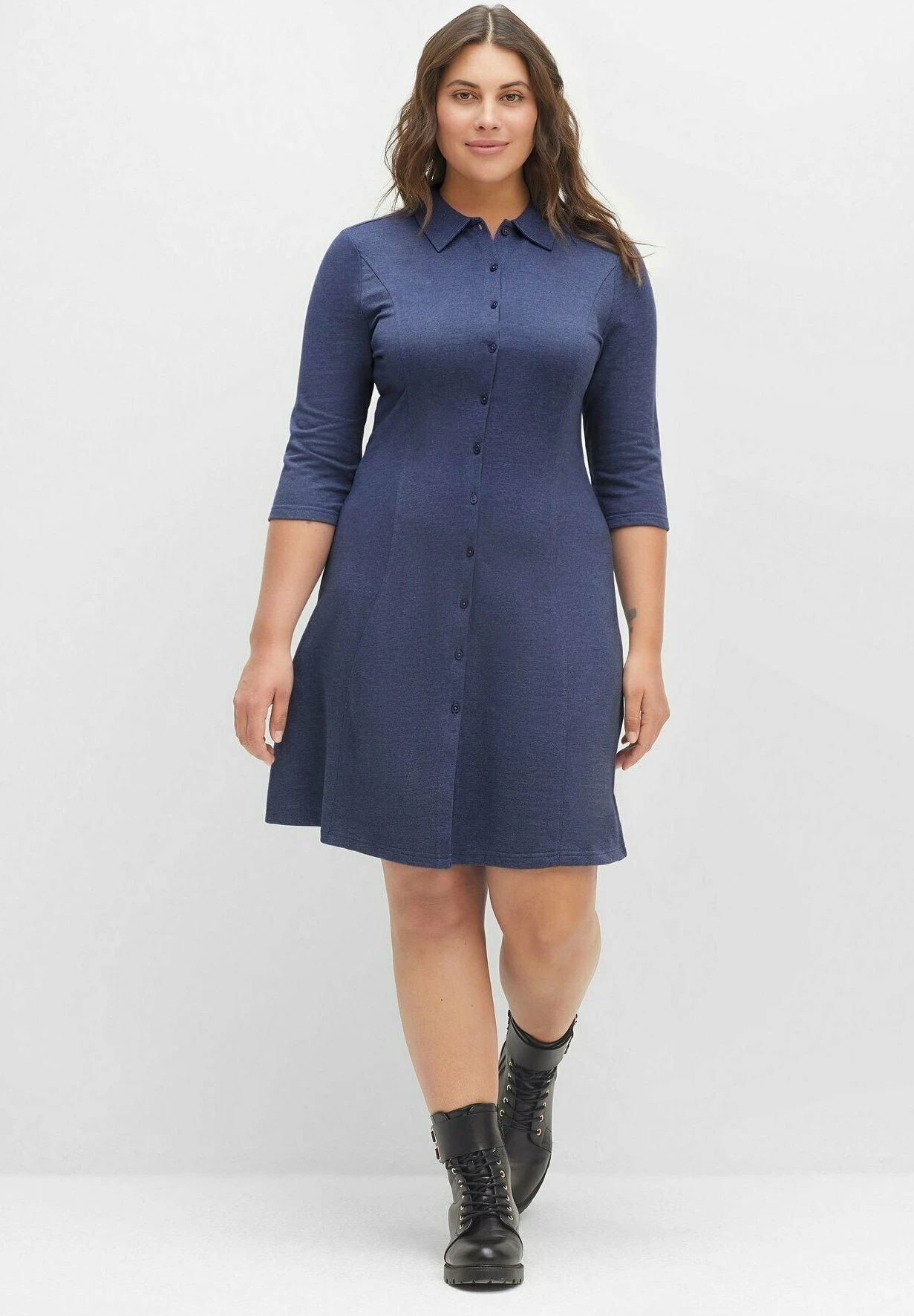 Sheego Vestido Camisero - Indigo 1 Sheego Vestido Camisero - Indigo