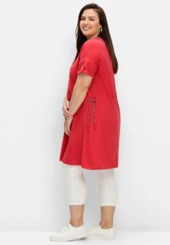 Sheego Vestido Ligero - Mohnrot -Sheego Ventas c27fa19f2e5f45439d269f8406424f50