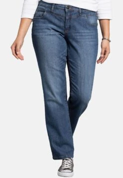 Sheego Lana - Vaqueros Bootcut - Blue Denim