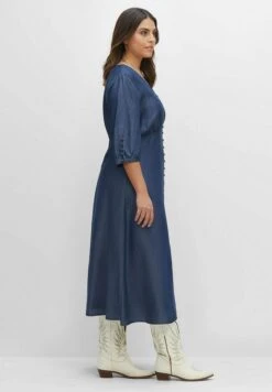 Sheego Vestido Camisero - Dark Blue Denim 8 Sheego Vestido Camisero - Dark Blue Denim -Sheego Ventas c8fe47c60dff489bb547e7918b8a6ef8