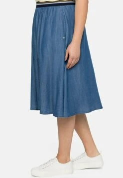 Sheego Midi - Falda Acampanada - Light Blue Denim 10 Sheego Midi - Falda Acampanada - Light Blue Denim -Sheego Ventas cb9b0e899ac547ce84dde542d86b672d