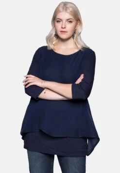 Sheego Blusa - Navy Blue