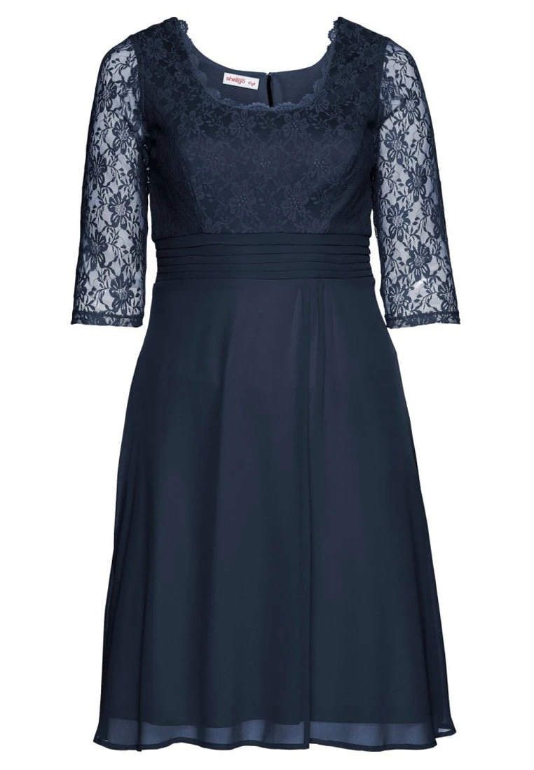 Sheego Kleid - Vestido De Cóctel - Marine 5 Sheego Kleid - Vestido De Cóctel - Marine - Imagen 5