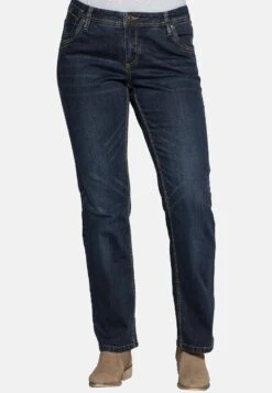 Sheego Lana - Vaqueros Rectos - Dark Blue Denim