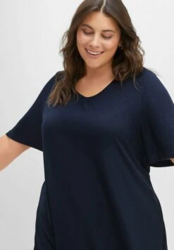 Sheego Camiseta Básica - Nachtblau -Sheego Ventas d284c9a0b25b4a45b15c82d2a5bd565a