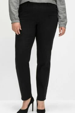 Sheego Twill - Pantalones - Schwarz