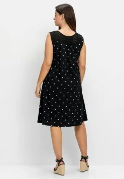 Sheego Vestido Ligero - Schwarz Gemustert -Sheego Ventas d8f029fb14504a42984b15d64b3d67dd