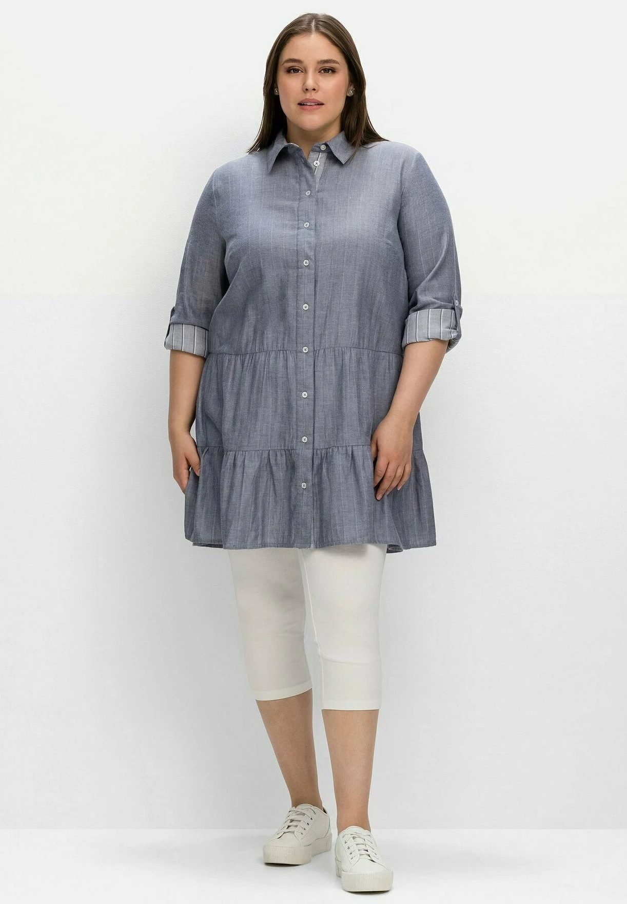 Sheego Long - Camisa - Indigo 2 Sheego Long - Camisa - Indigo - Imagen 2