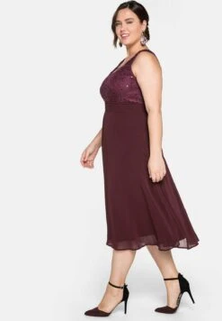Sheego Vestido De Cóctel - Aubergine -Sheego Ventas dc580ff160d4499b81068874737d83b9