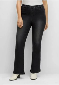 Sheego Vaqueros A Campana - Black Denim