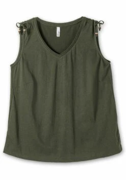 Sheego Top - Dunkeloliv -Sheego Ventas df470f1e63184d74b05643d7090cb88b