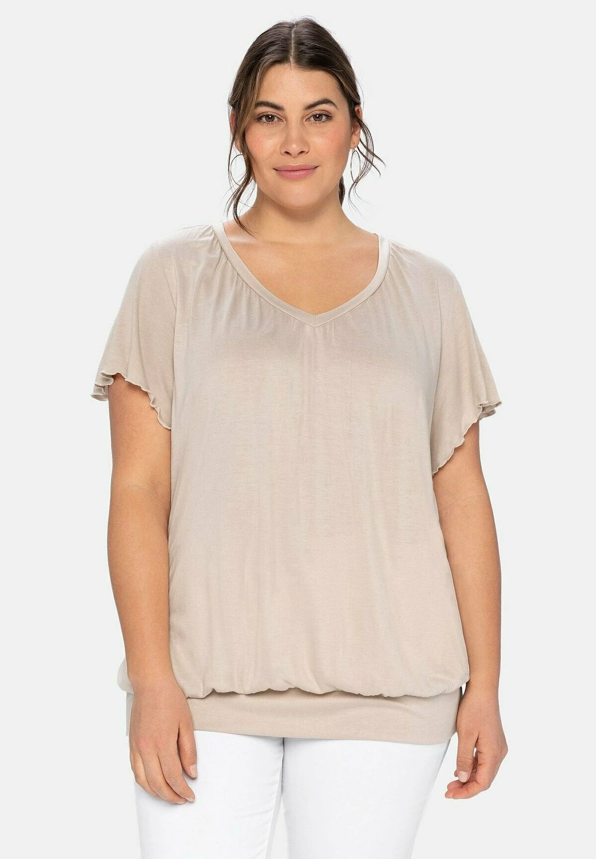 Sheego Camiseta Estampada - Beigefarben 1 Sheego Camiseta Estampada - Beigefarben