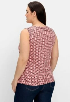 Sheego Top - Rot Gemustert -Sheego Ventas e83092b21a664749812412c7c87b7abc