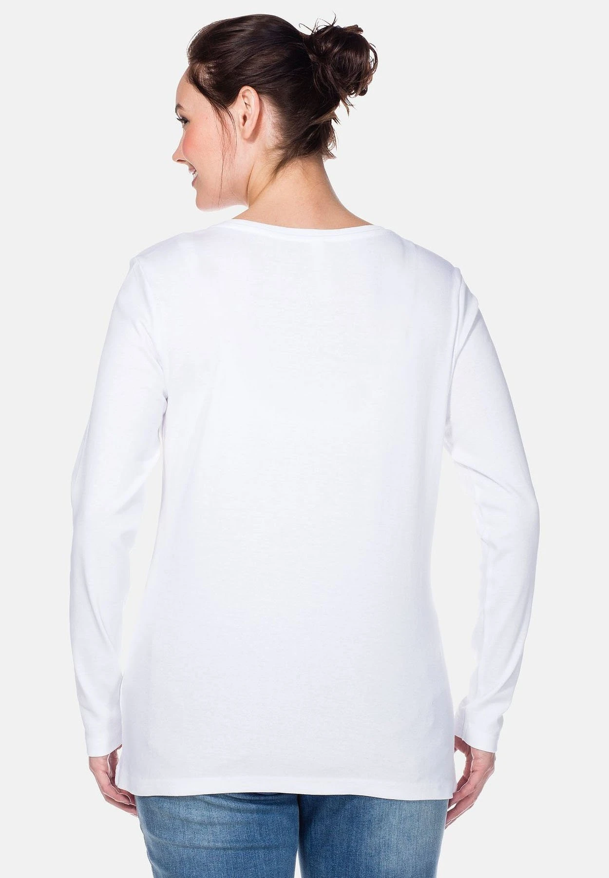 Sheego Camiseta De Manga Larga - White 3 Sheego Camiseta De Manga Larga - White - Imagen 3