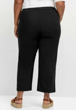 Sheego Weite 7/8 - Pantalones - Schwarz -Sheego Ventas ea54a87d51b44928808328e9805ee26e