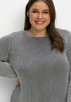 Sheego Jersey De Punto - Nachtblau Meliert -Sheego Ventas ec8d0c564c794659aacb5aa00e019c90