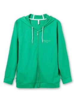 Sheego Sudadera Con Cremallera - Blattgrün -Sheego Ventas edc4d18c2b5e46eaaf36ade46bf063f3