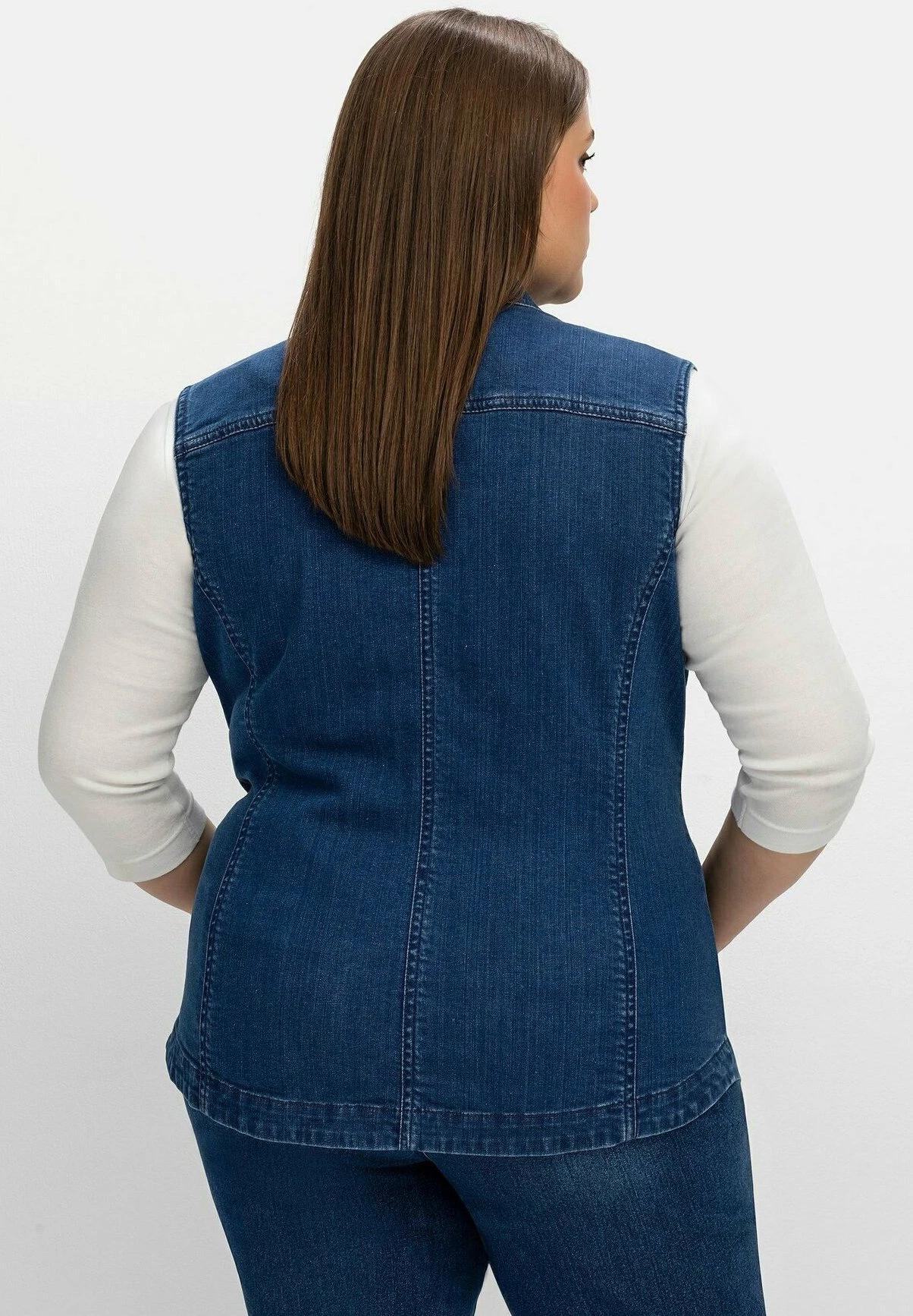 Sheego Chaleco - Blue Denim 3 Sheego Chaleco - Blue Denim - Imagen 3