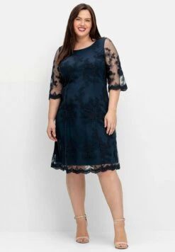 Sheego Vestido De Cóctel - Nachtblau