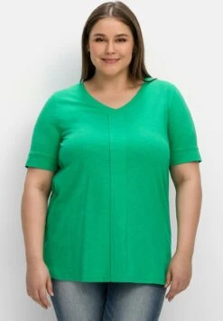 Sheego Camiseta Básica - Blattgrün