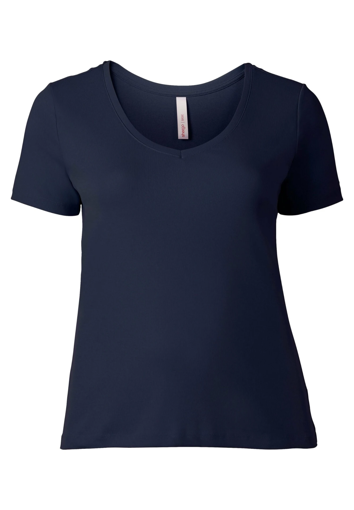 Sheego Camiseta Básica - Marine 4 Sheego Camiseta Básica - Marine - Imagen 4