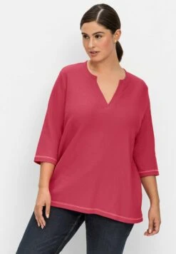 Sheego Camiseta De Manga Larga - Orchidee