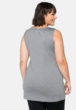 Sheego Top - Light Gray Mottled -Sheego Ventas f98abf44ec7144c59db6fdb8d5e1555c