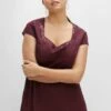 Sheego Vestido Informal - Aubergine