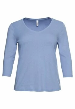 Sheego Camiseta De Manga Larga - Mittelblau -Sheego Ventas fbc4323688174fc4b8a0ed92bbb85266