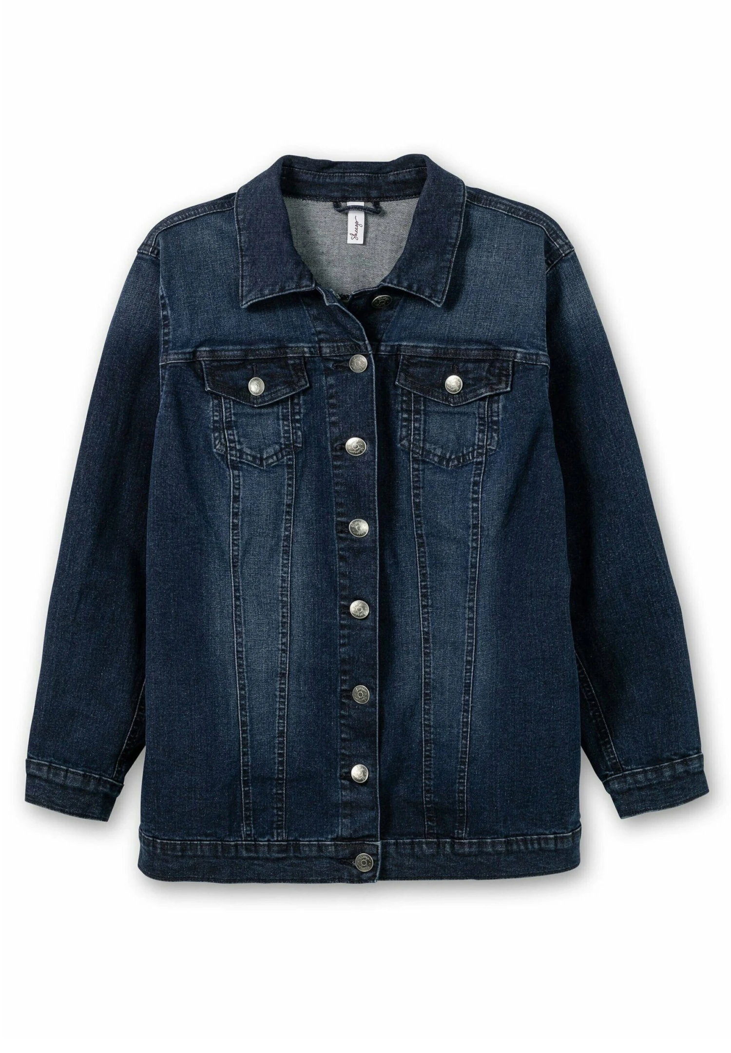 Sheego Chaqueta Vaquera - Dark Blue Denim 5 Sheego Chaqueta Vaquera - Dark Blue Denim - Imagen 5