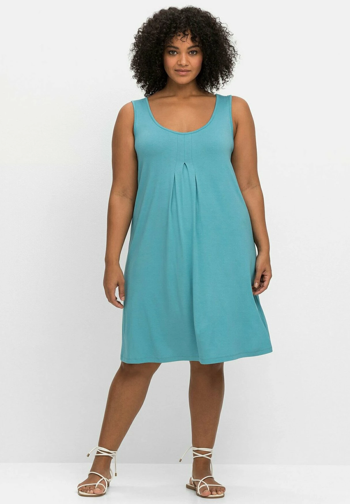 Sheego Vestido Ligero - Türkis 2 Sheego Vestido Ligero - Türkis - Imagen 2